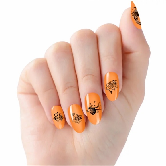 $5 BEE NAIL STAMPING PLATE. STAINLESS STEEL WITH PLASTIC BASE. NEW. $5 IF BUND - Picture 8 of 16